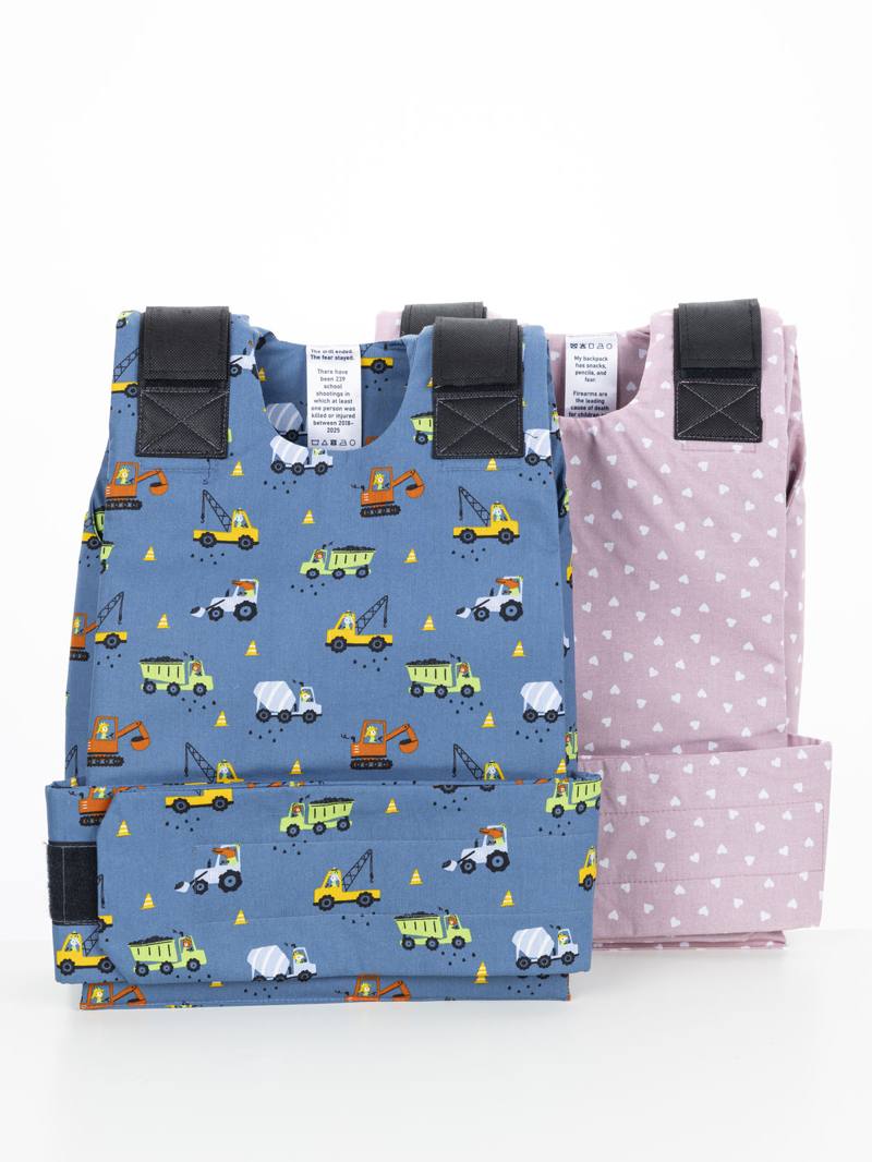 Back to school: bulletproof children's vest with care label