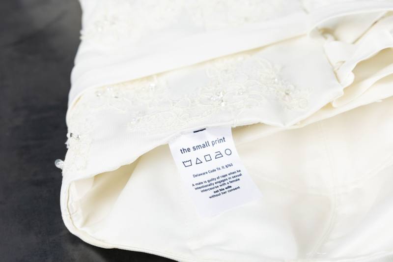 Care labels detail II from The Bridal Series