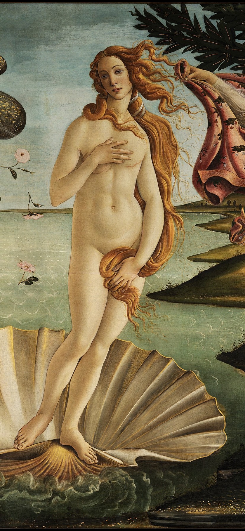 Botticelli's The Birth of Venus, digitally altered